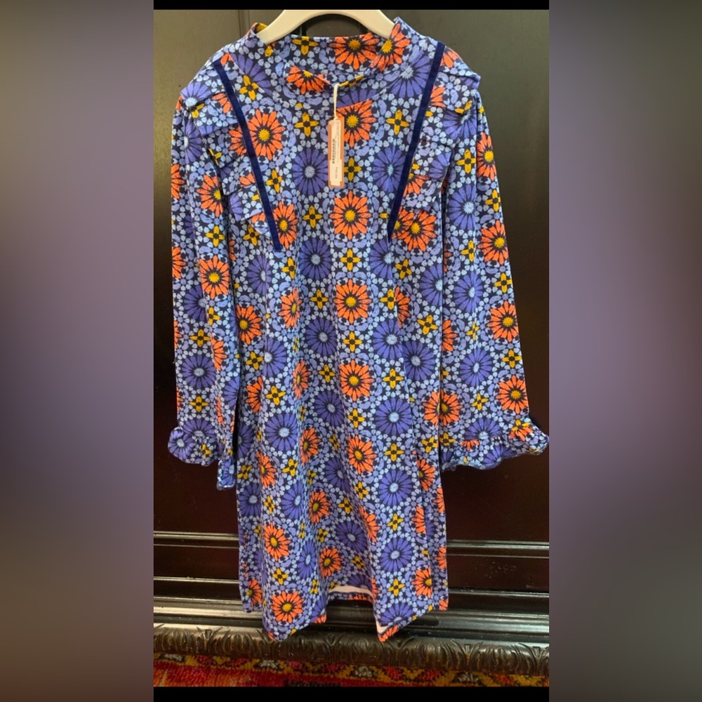NWT Blue Kaleidoscope Dress in Royal Blue by Forever Young Size 12